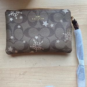 Coach winter edition wristlet